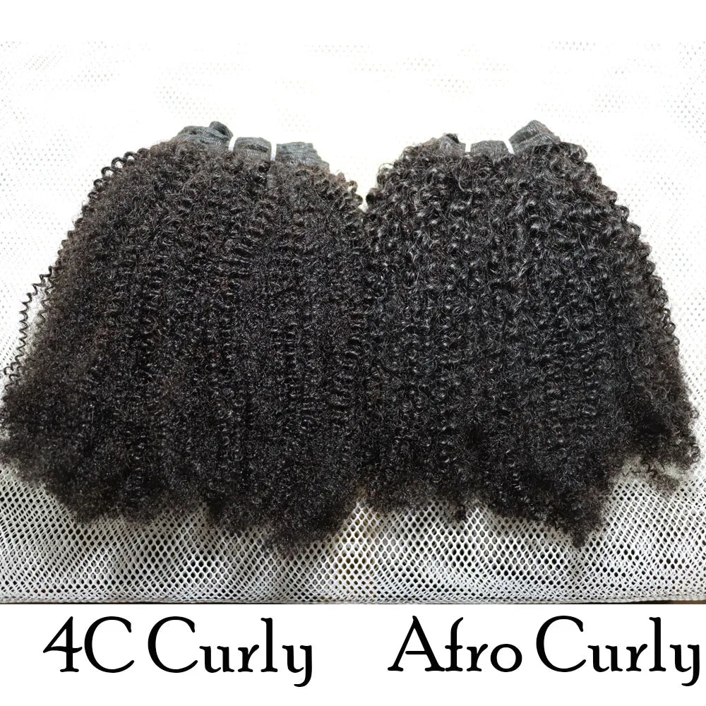 4b, 4c, 4a human hair bundles